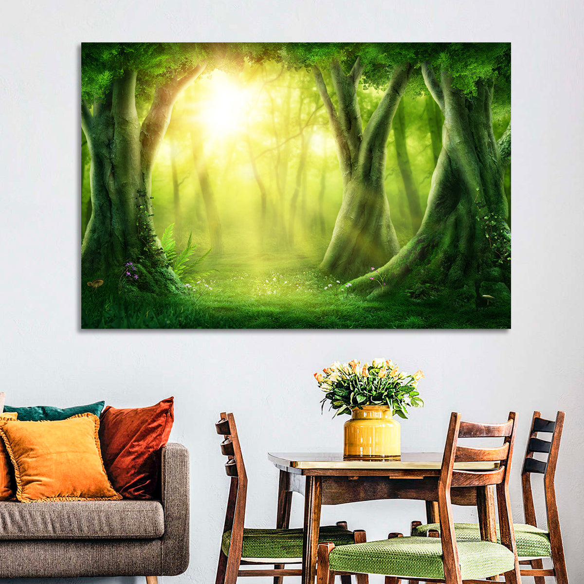 Enchanted Forest at Sunrise Wall Art