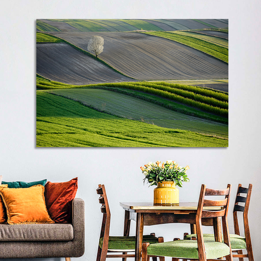 Springtime Polish Fields Wall Art