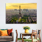 Eiffel Tower at Golden Hour Wall Art