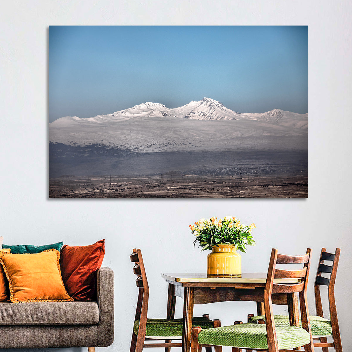 Mount Aragats Winter Landscape Wall Art