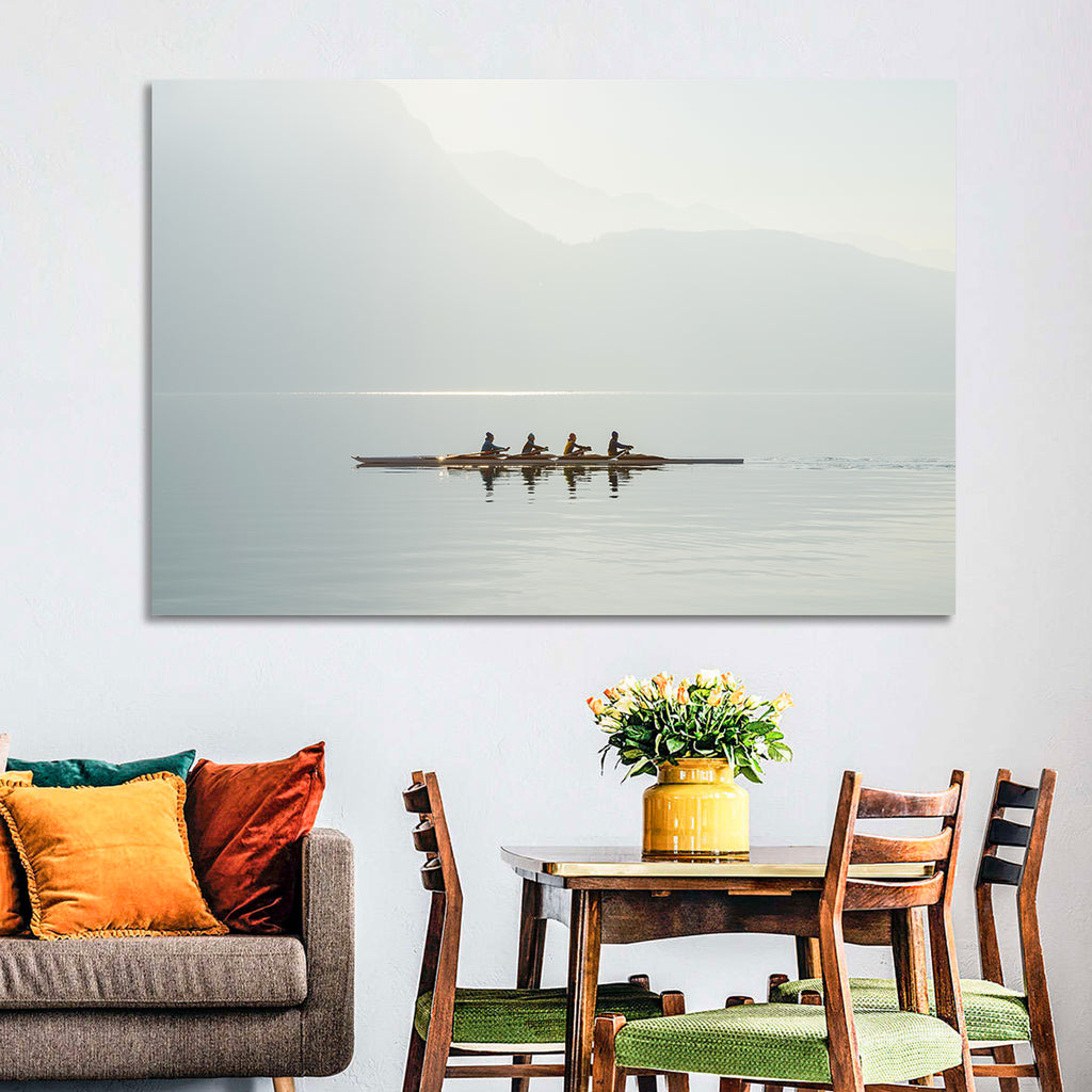 Four Rowers on Lake Lugano Wall Art