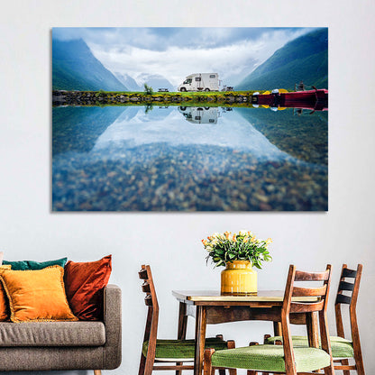 Lake and Vacation Concept Wall Art