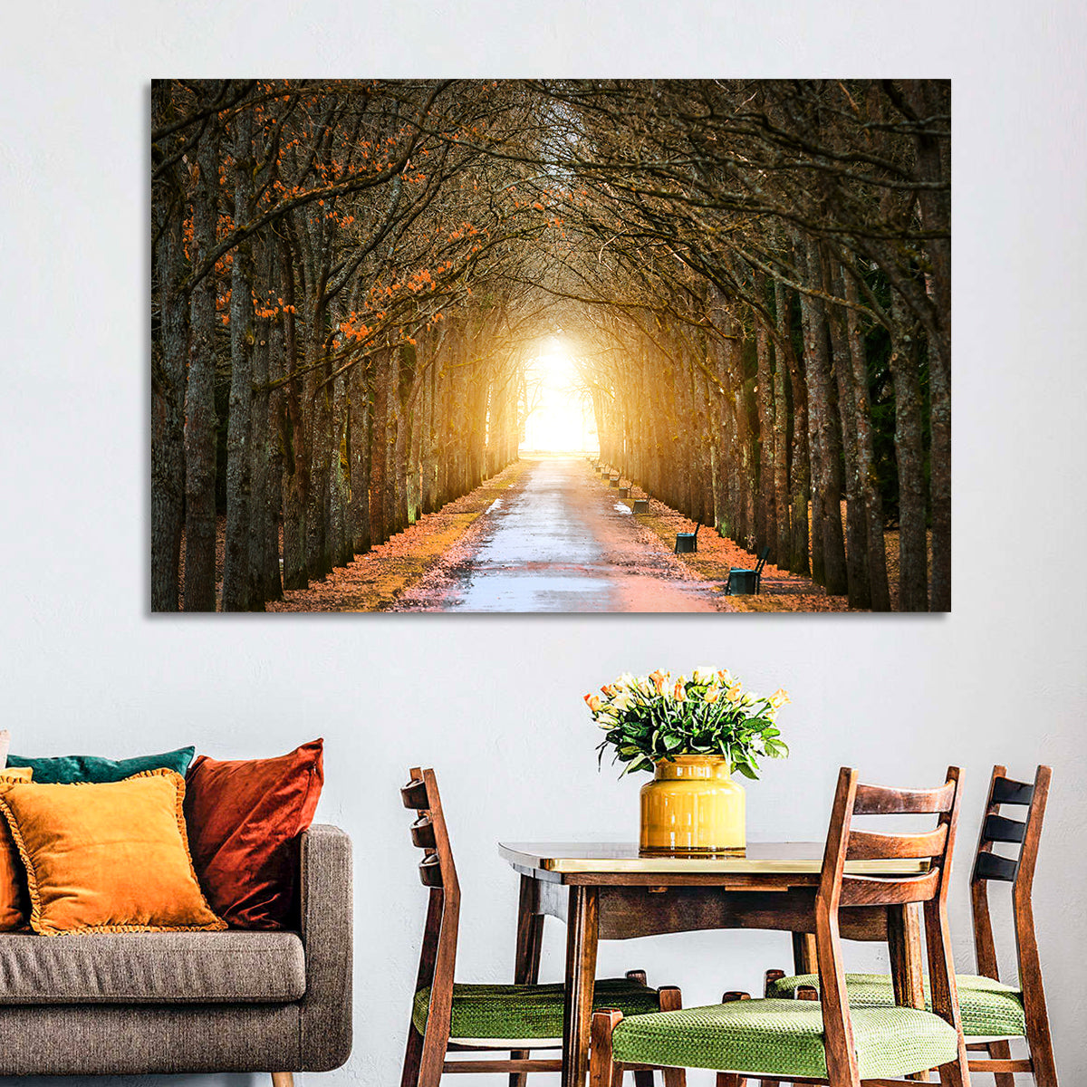 Autumn Oak Tunnel Wall Art
