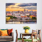 Havana Waterfront at Sunset Wall Art