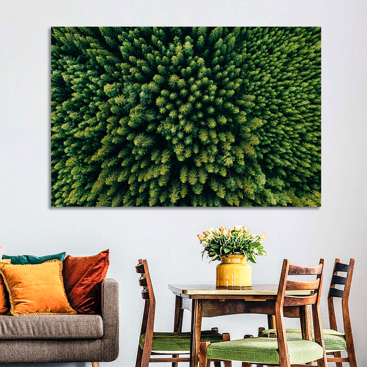 Aerial Conifer Canopy Wall Art