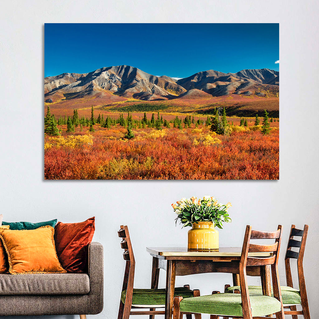 Denali Autumn Peaks Wall Art