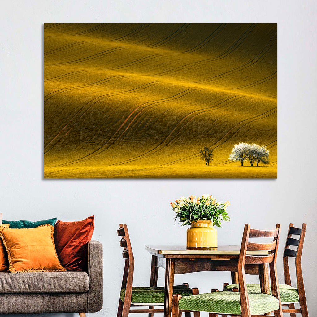 Golden Hour Rapeseed Field Wall Art
