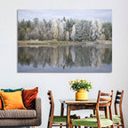 Pskov Region Forest Lake Wall Art