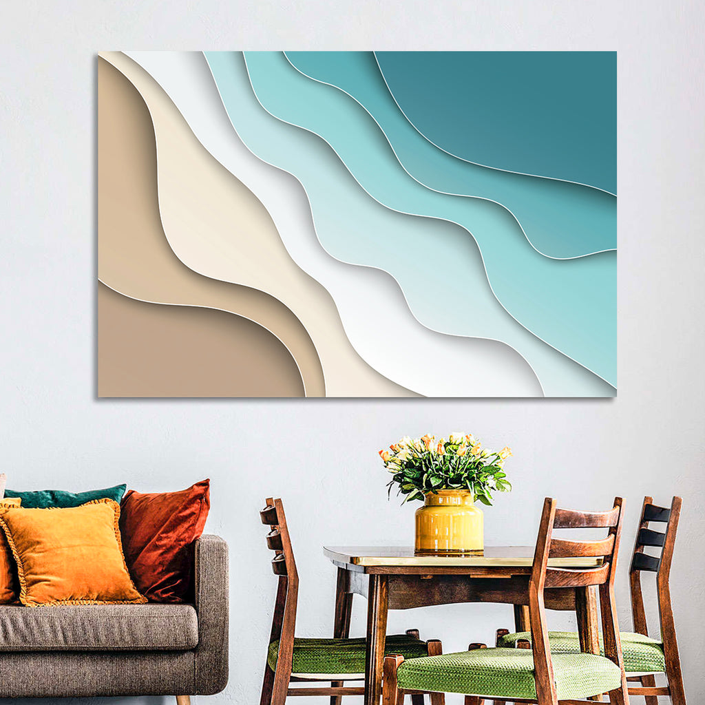 Aerial Beach Layers Wall Art