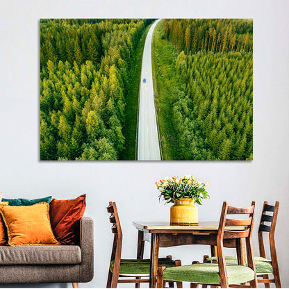 Road Through Forest Wall Art