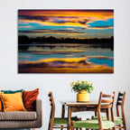 Colorado River Dusk Reflection Wall Art