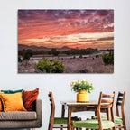 Sunset Curve on Texas Highway 16 Wall Art