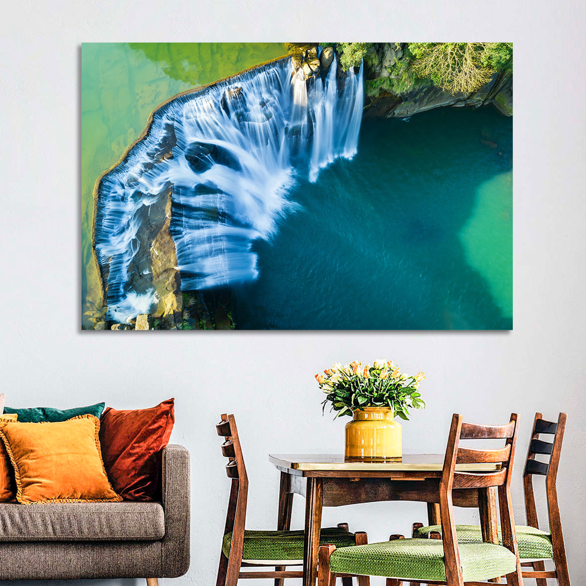 Shifen Waterfall Aerial Wall Art