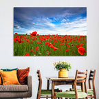 Red Poppy Field Wall Art