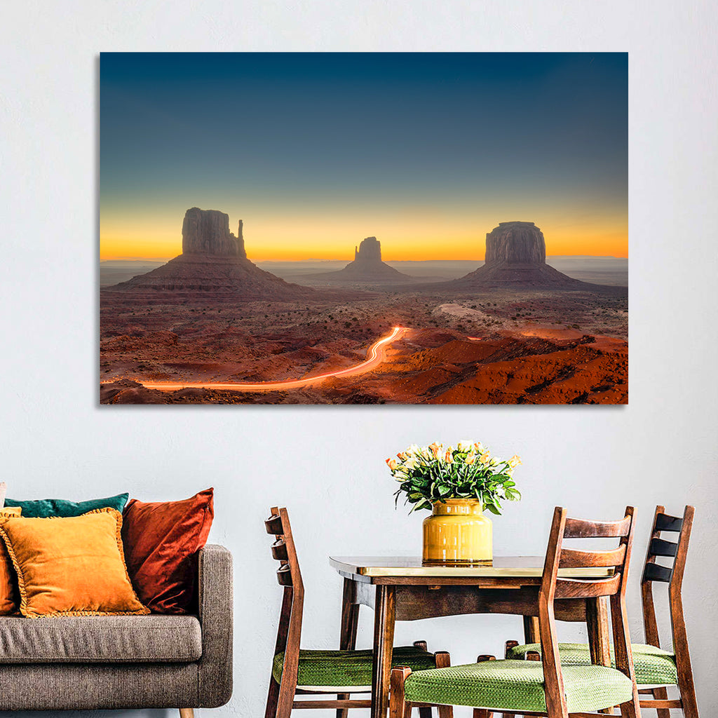 Monument Valley Golden Horizon Wall Art