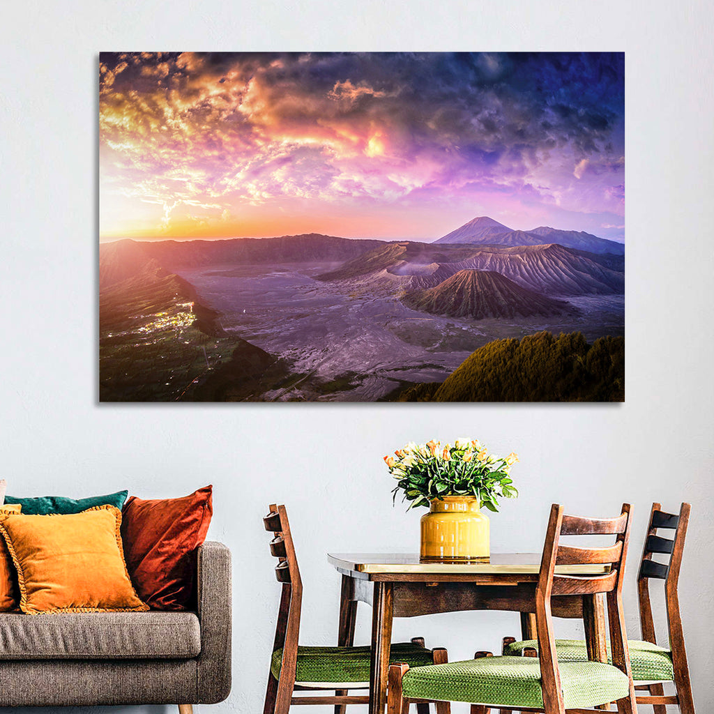 Mount Bromo Sunset View Wall Art