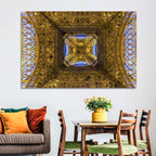 Eiffel Tower Lattice at Dusk Wall Art
