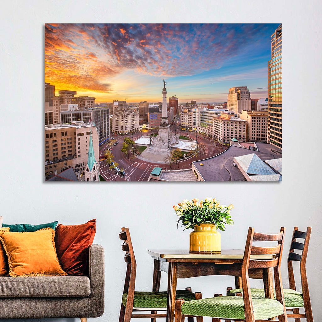 Indianapolis Monument Circle Wall Art