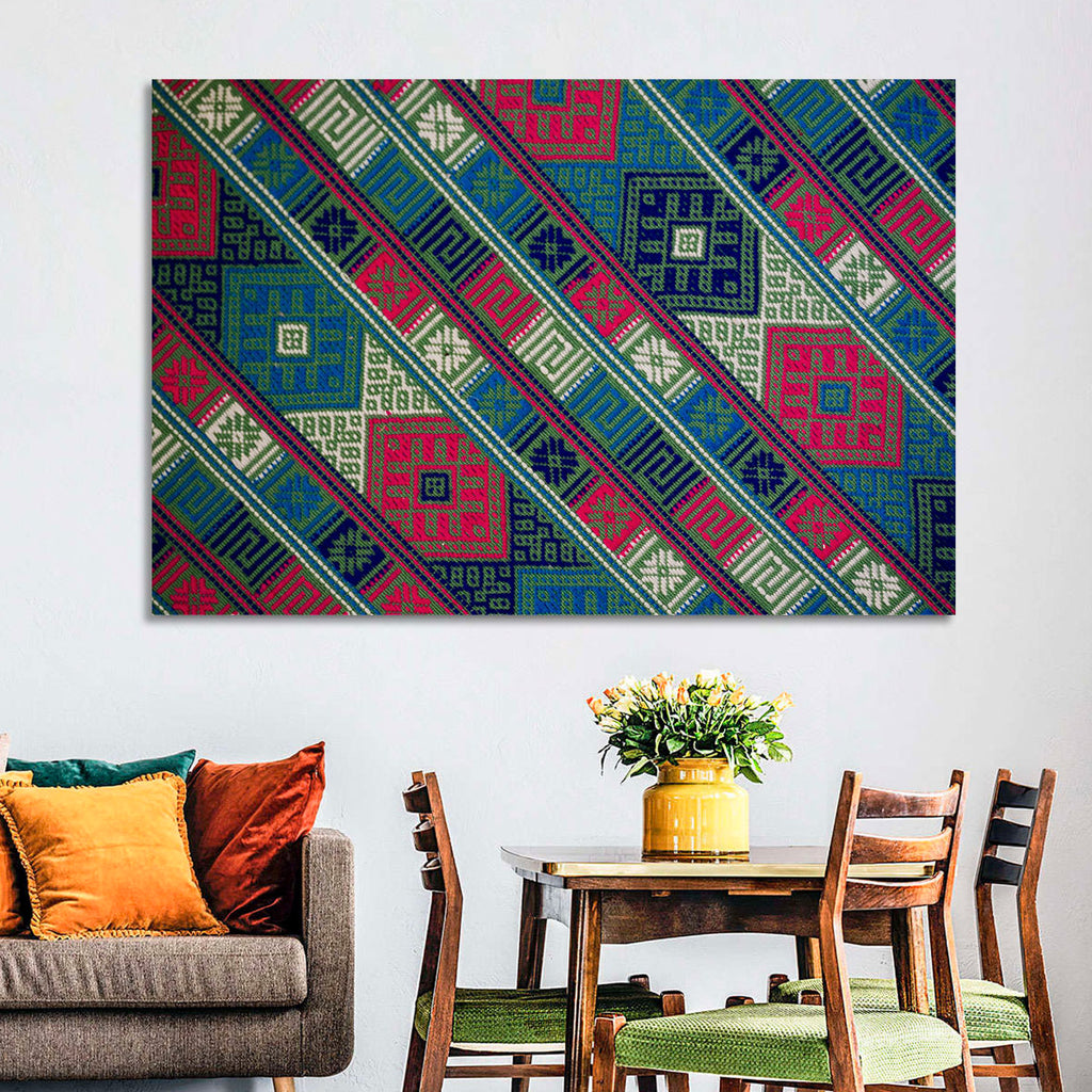 Handwoven Geometric Textile Wall Art