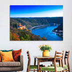 Rhine Valley at Dusk Wall Art