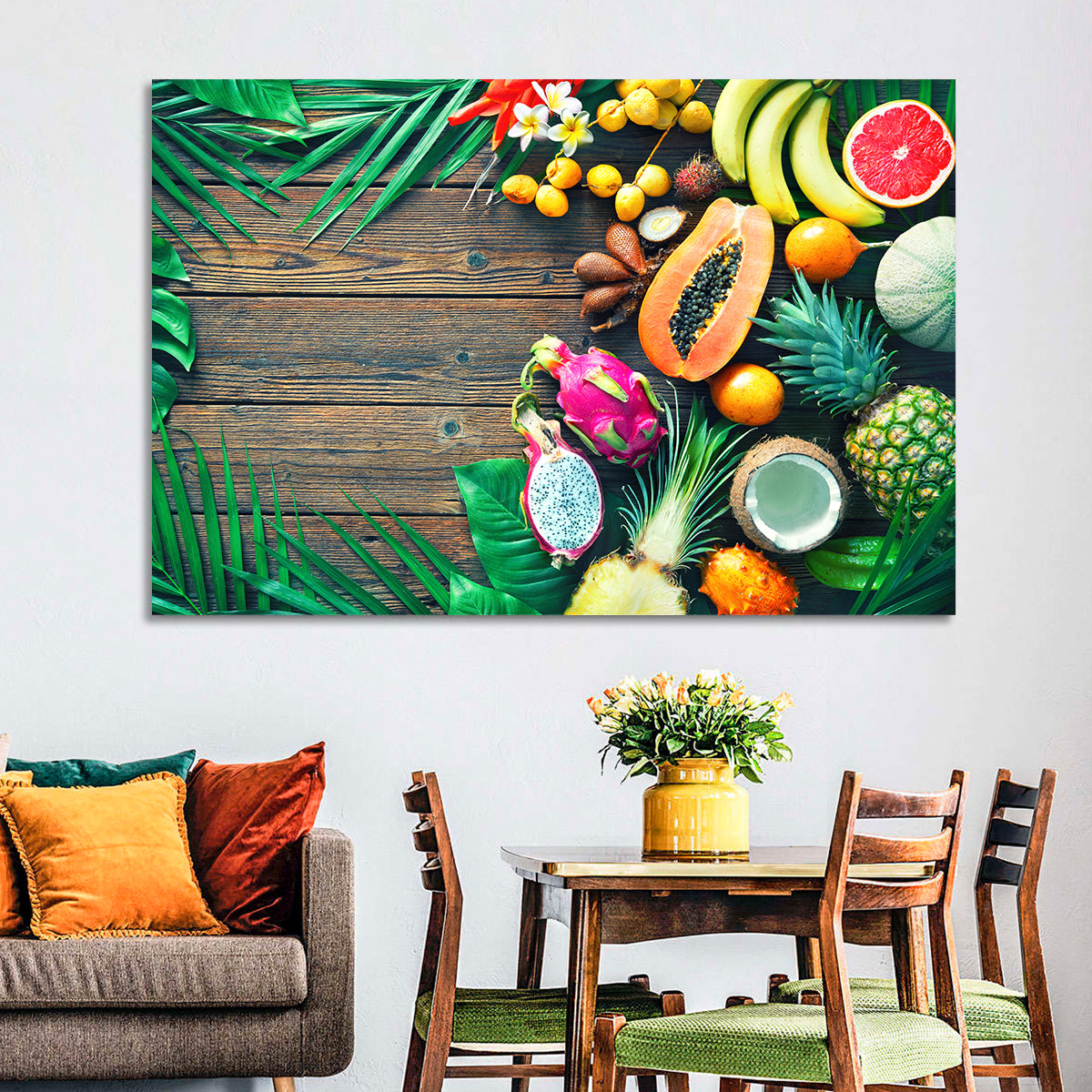 Tropical Fruit Still Life Wall Art