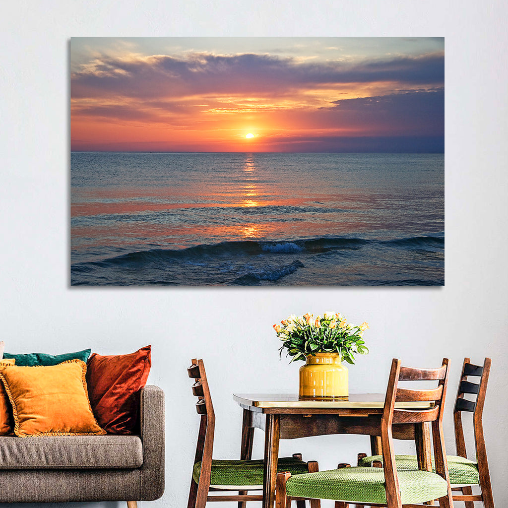 Lake Michigan Sunset Reflection Wall Art