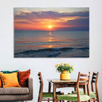 Lake Michigan Sunset Reflection Wall Art