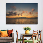 Lake Leman Golden Sunset Wall Art