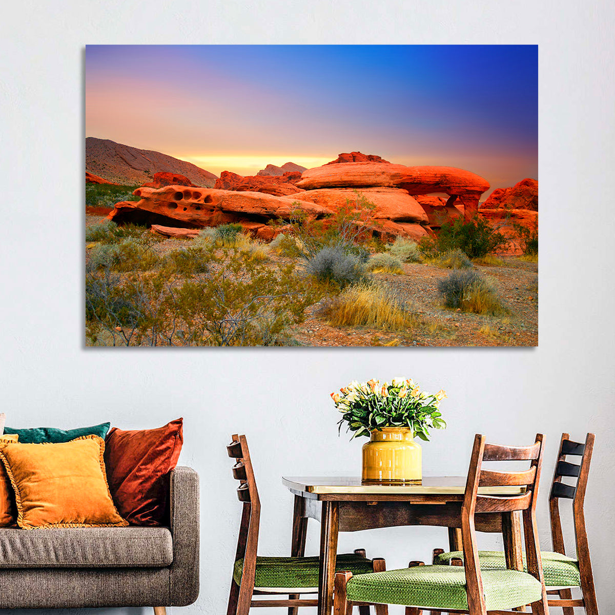 Red Rock Canyon Sunset Wall Art