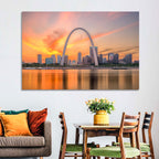 St. Louis Gateway Arch Skyline Wall Art