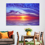 Bay Beach Sunset Wall Art