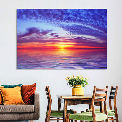 Bay Beach Sunset Wall Art