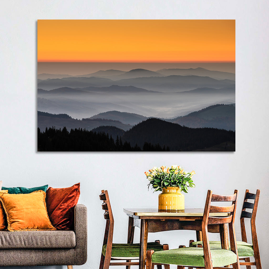 Rarau Mountains Sunrise Wall Art