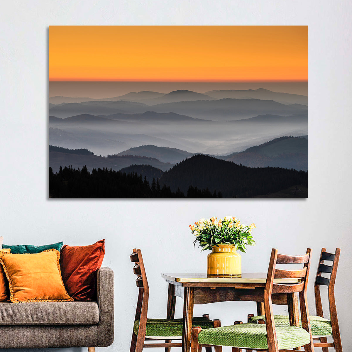 Rarau Mountains Sunrise Wall Art