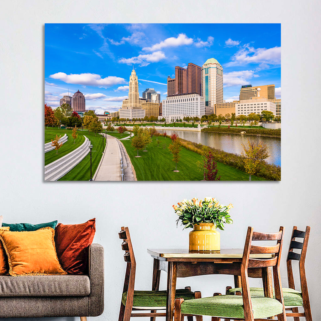 Columbus Skyline Wall Art