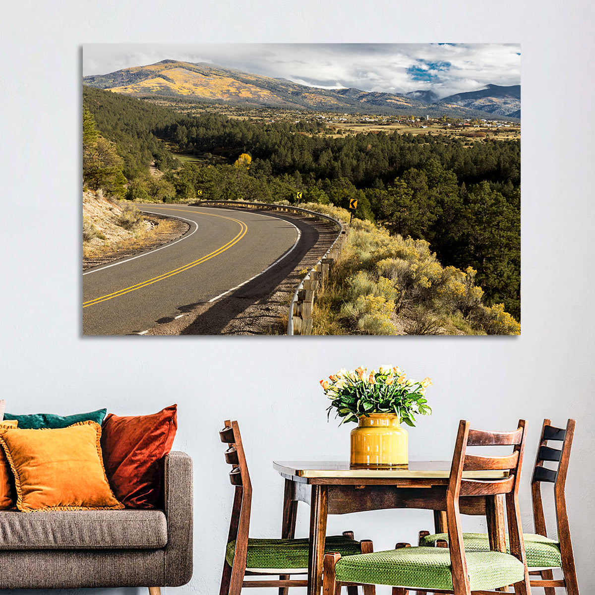 Road to Taos Wall Art in a room, landscape