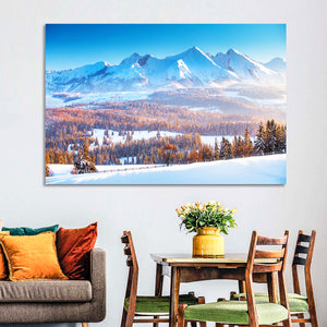 Snowy Mountain Peaks Wall Art