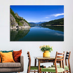 Calm Mountain Lake Reflection Wall Art