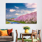 Mount Fuji Cherry Blossoms Wall Art