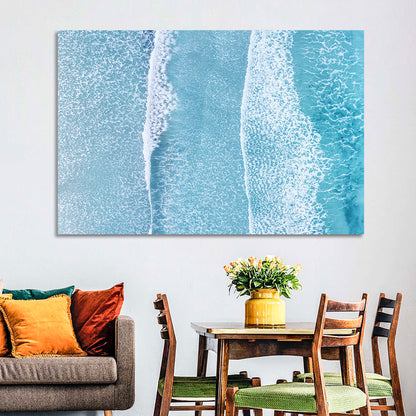 Moving Beach Waves Wall Art