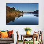 Lake Vyrnwy Golden Hour Reflection Wall Art