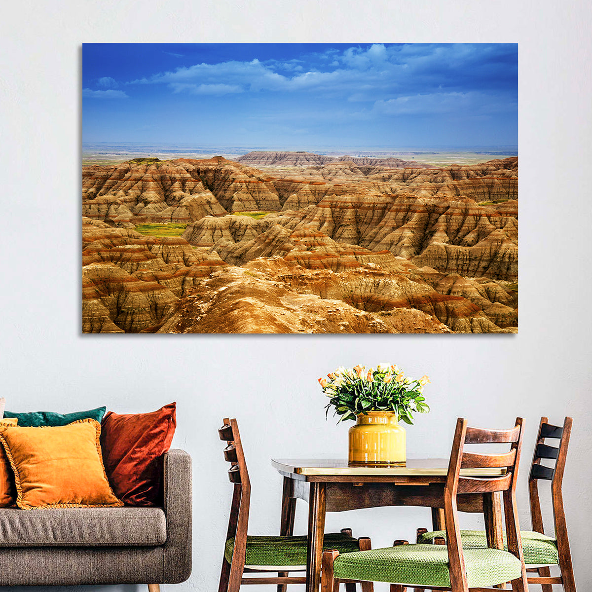 Badlands National Park Ii Wall Art in a room, landscape