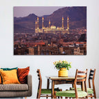 Al-saleh Mosque at Dusk Wall Art
