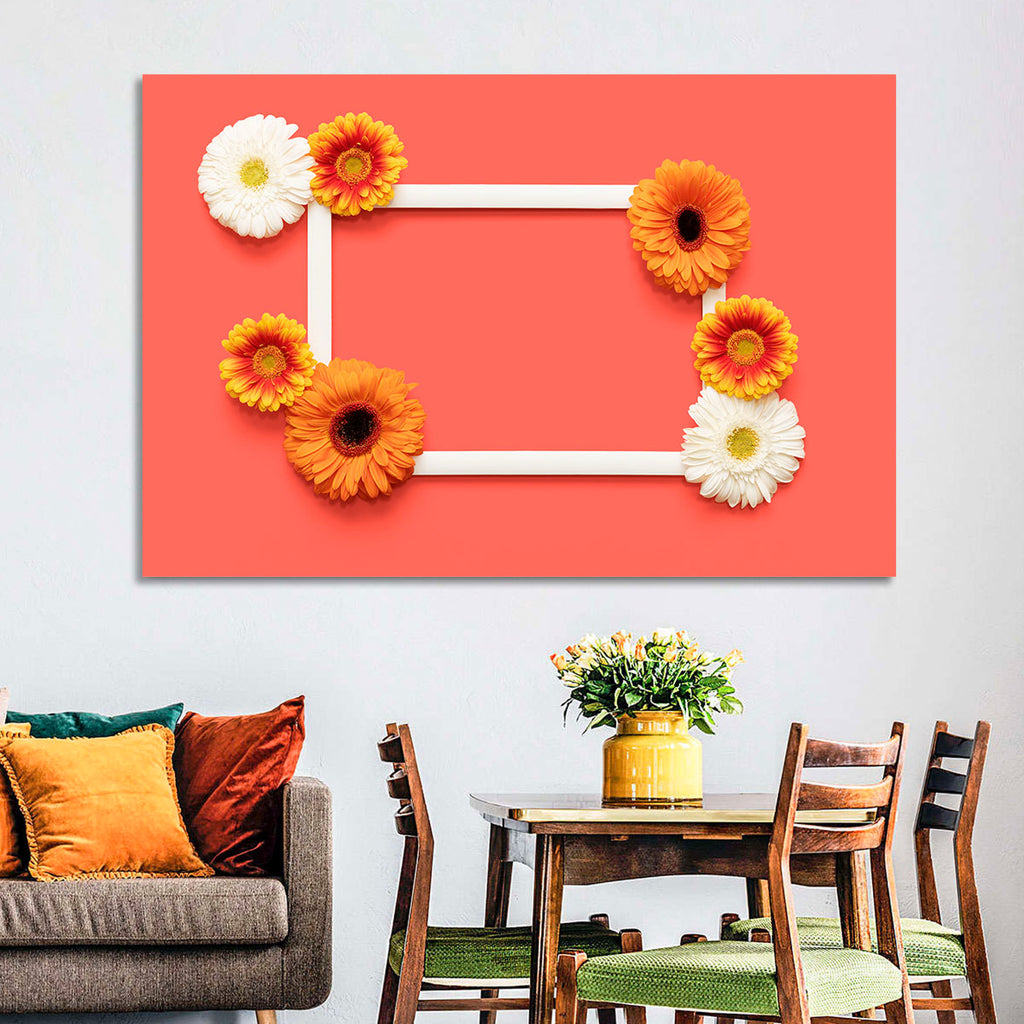 Handwritten Gerbera Greeting Wall Art