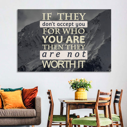 They Are Not Worth It I Wall Art