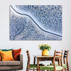 Winding Snowy Forest Road Wall Art