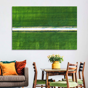 Farm Field Aerial Wall Art