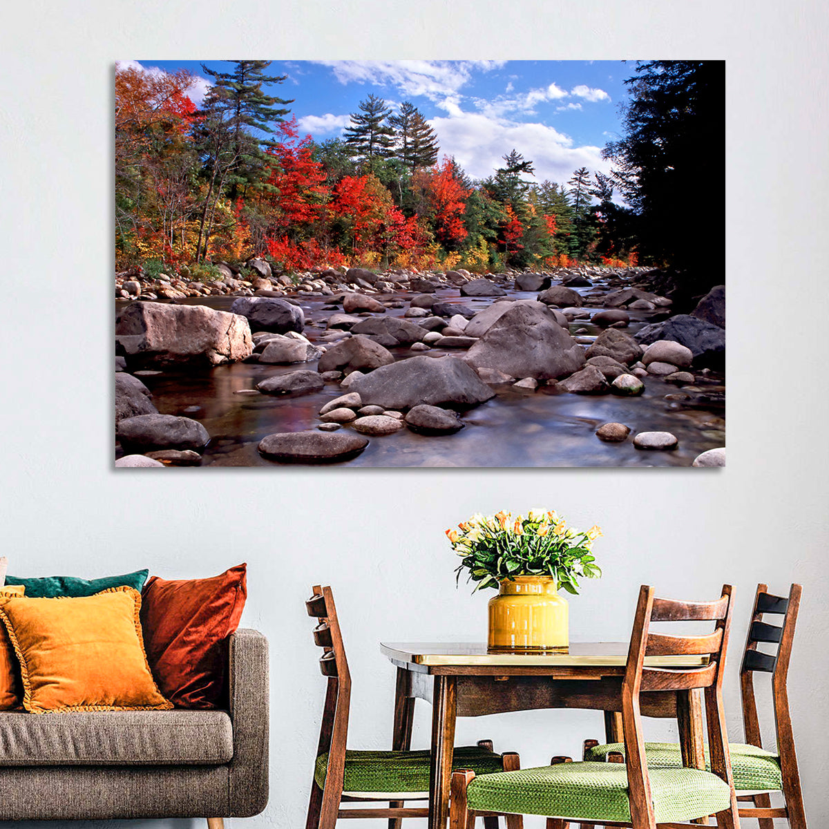 New Hampshire Autumn Stream Wall Art