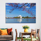 Thomas Jefferson Memorial with Cherry Blossoms Wall Art