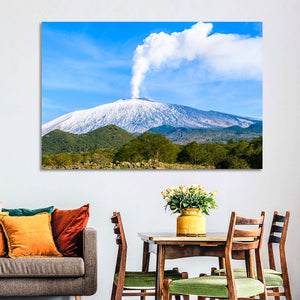 Mount Etna Eruption Wall Art